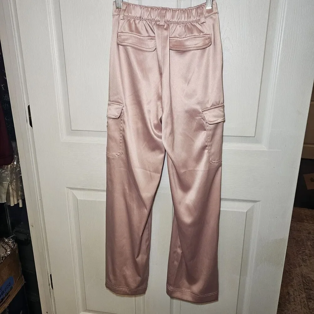 Tween Diva Satin Cargo Pants Blush Size Girls 16